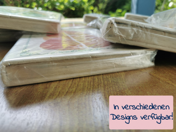 Lokta-Notizbuch Extra Dick | ca. 15x20cm | Bunte Bodhi-Blätter | verschiede Ausführungen